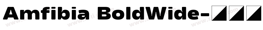Amfibia BoldWide字体转换